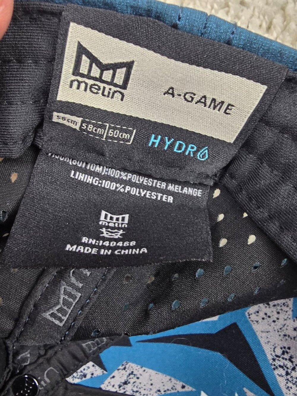 Melin A Game Hydro Hat - Denim Blue Adjustable Strap USA Urban Sport Casual - Picture 4 of 8